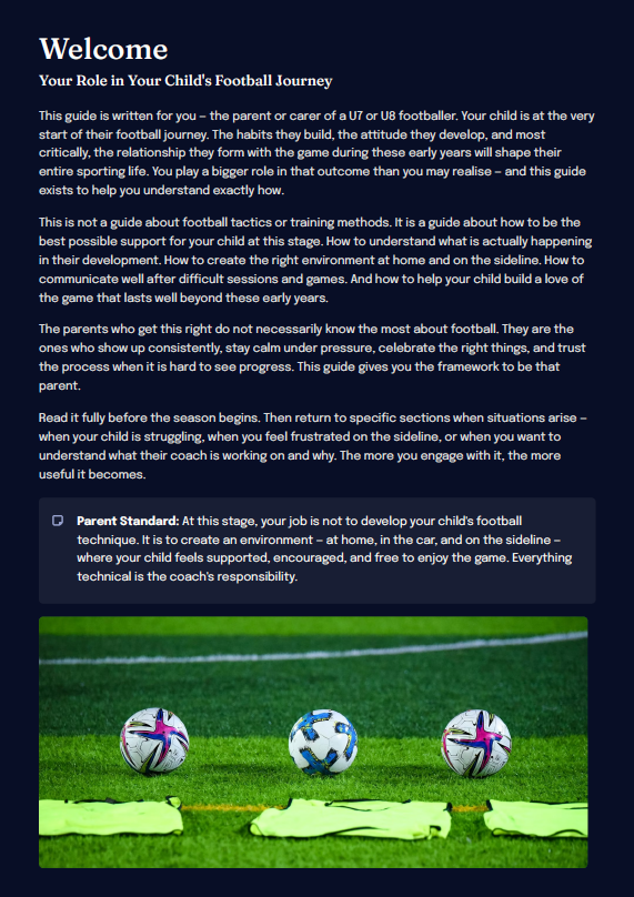 U7–U8 Grassroots Football Development Framework (Parents)