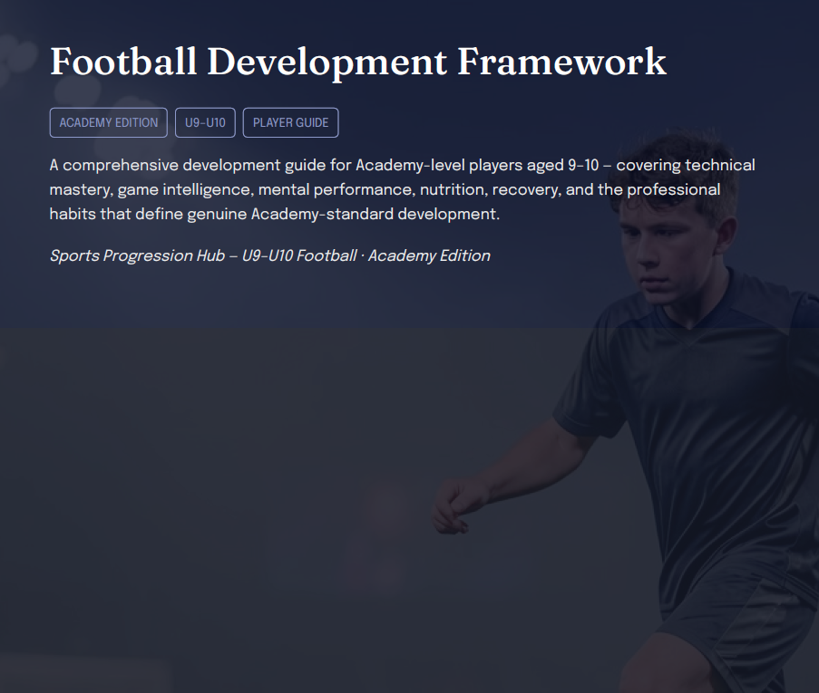 U9–U10 Academy Football Development Framework (Players)