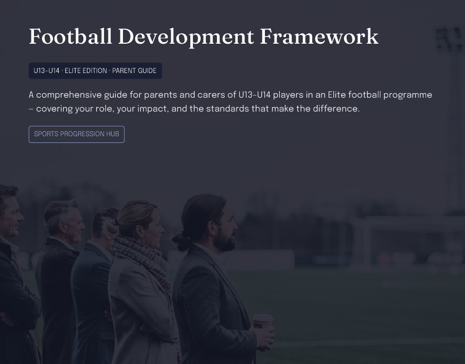 U13–U14 Elite Football Development Framework (Parents)