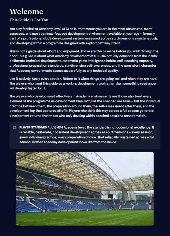 U13–U14 Academy Football Development Framework (Players)
