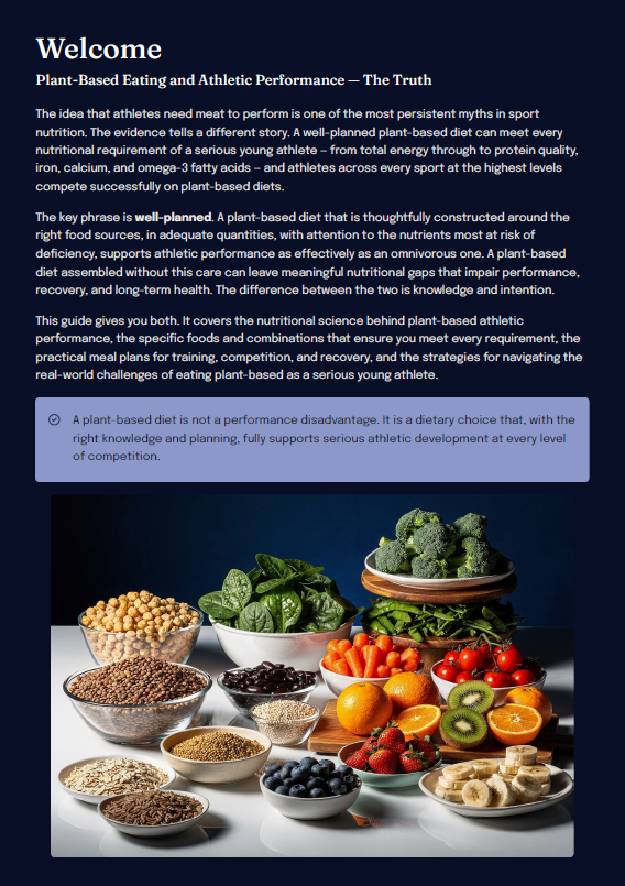 Plant-Based Performance