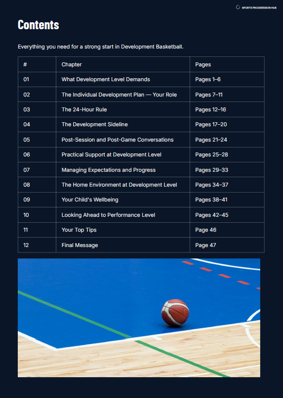 U7–U8 Basketball Development Parent Guide