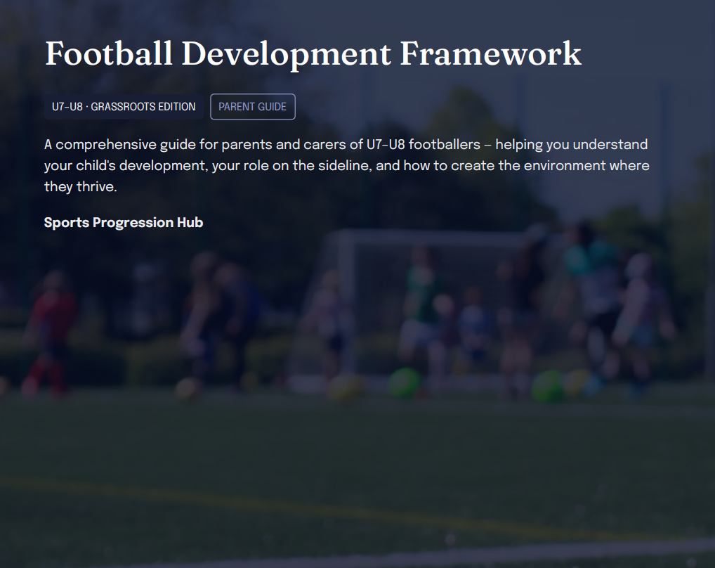 U7–U8 Grassroots Football Development Framework (Parents)
