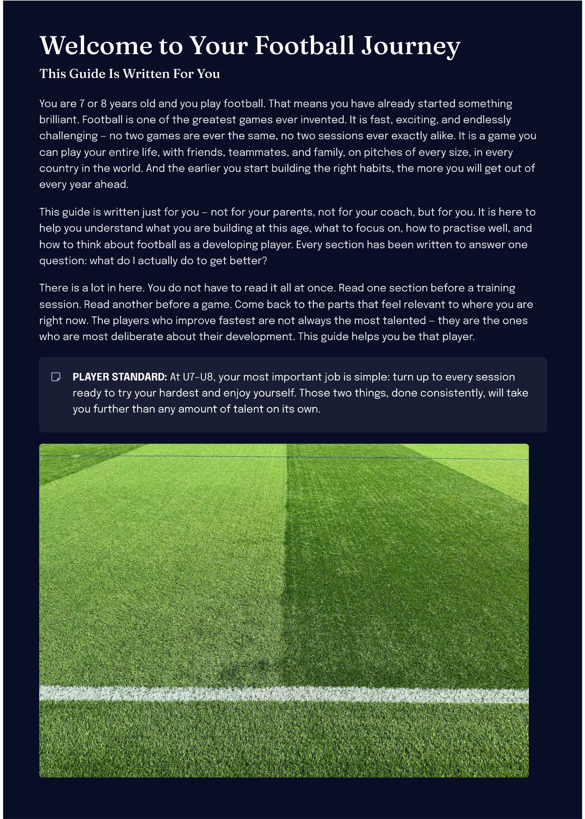 U7–U8 Grassroots Football Development Framework (Players)