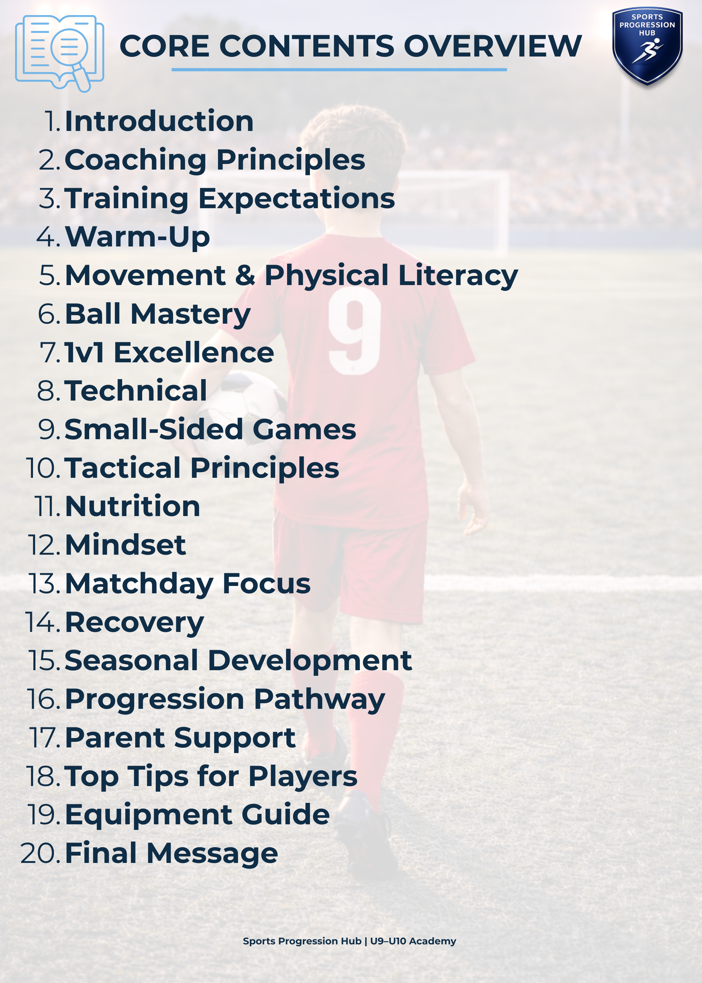 Football Development Guide - U9/U10 (Academy Edition)