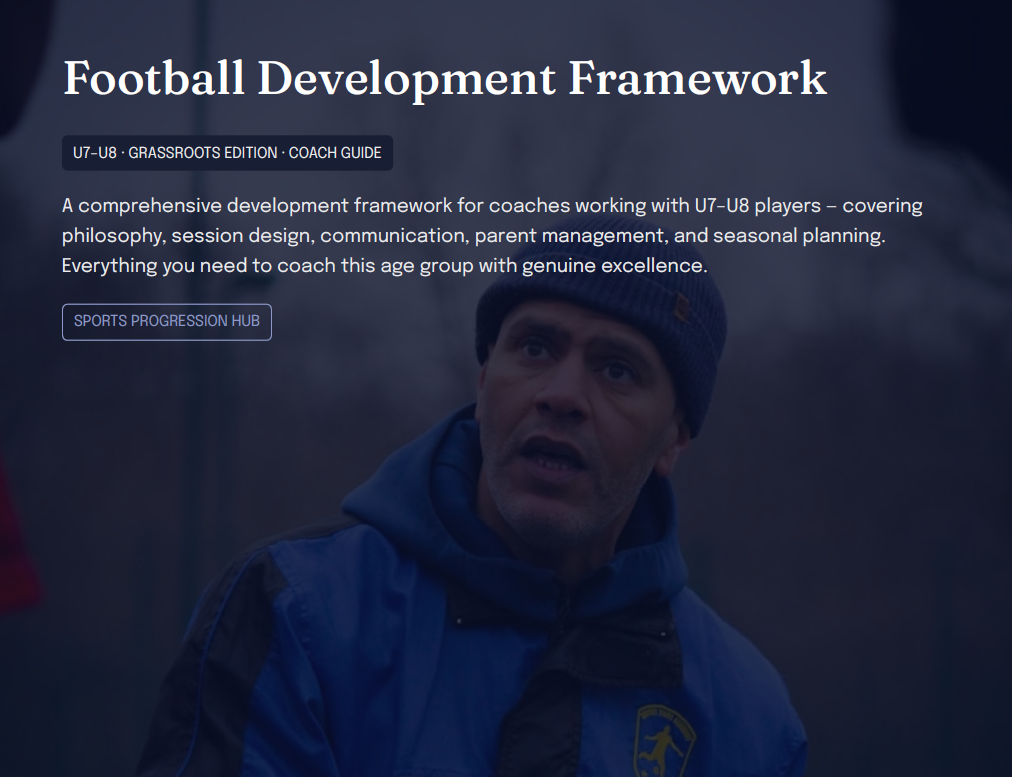 U7–U8 Grassroots Football Development Framework (Coaches)