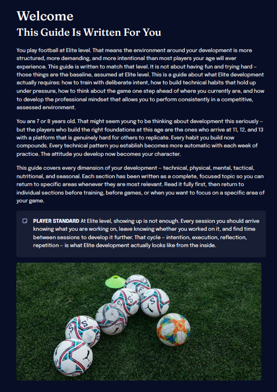 U7–U8 Elite Football Development Framework (Players)