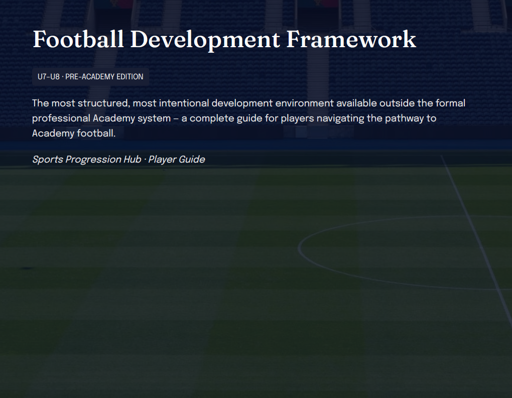 U7–U8 Pre-Academy Football Development Framework (Players)