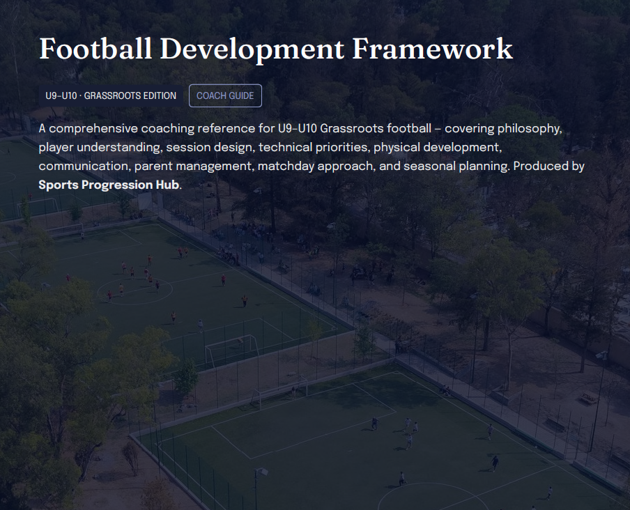 U9–U10 Grassroots Football Development Framework (Coaches)