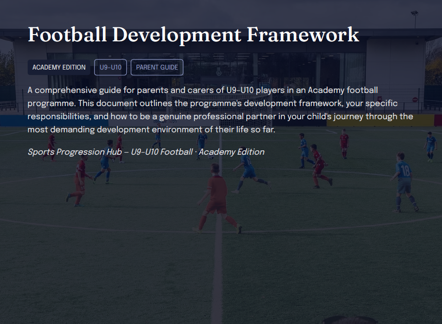 U9–U10 Academy Football Development Framework (Parents)