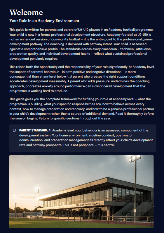 U9–U10 Academy Football Development Framework (Parents)