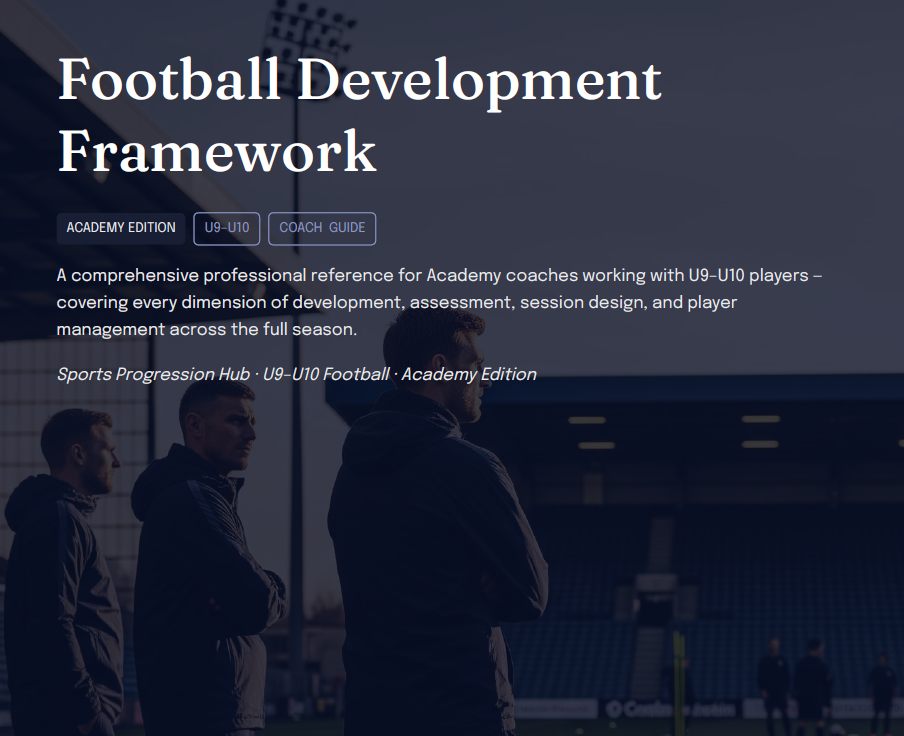 U9–U10 Academy Football Development Framework (Coaches)