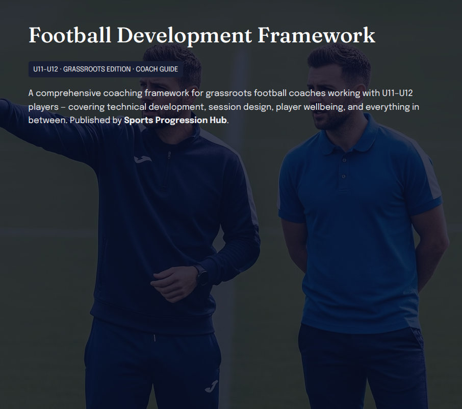 U11–U12 Grassroots Football Development Framework (Coaches)