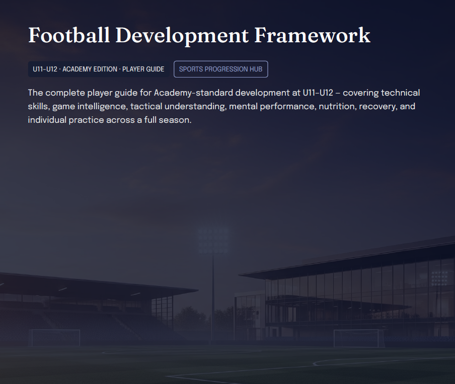 U11–U12 Academy Football Development Framework (Players)