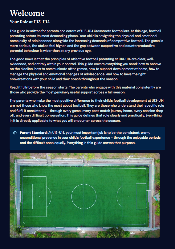 U13–U14 Grassroots Football Development Framework (Parents)