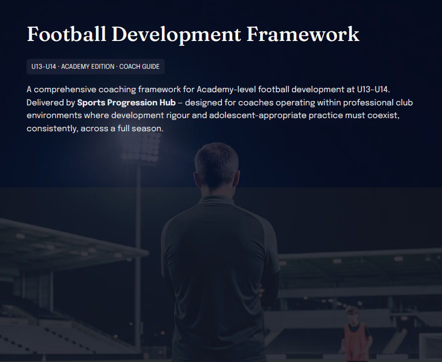 U13–U14 Academy Football Development Framework (Coaches)