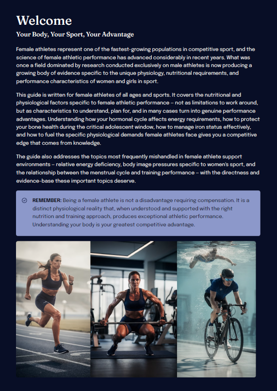 Nutrition for Female Athletes