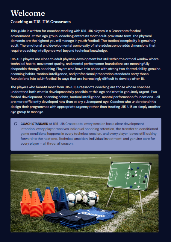 U15–U16 Grassroots Football Development Framework (Coaches)