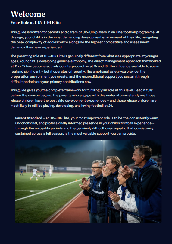 U15–U16 Elite Football Development Framework (Parents)
