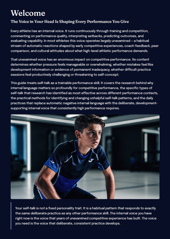 Self-Talk in Sport