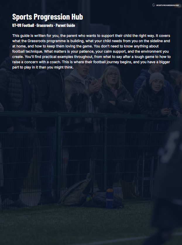 U7-U8 Football Grassroots Parent Guide