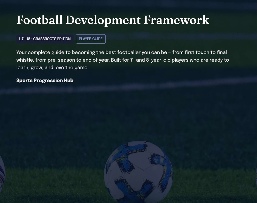 U7–U8 Grassroots Football Development Framework (Players)